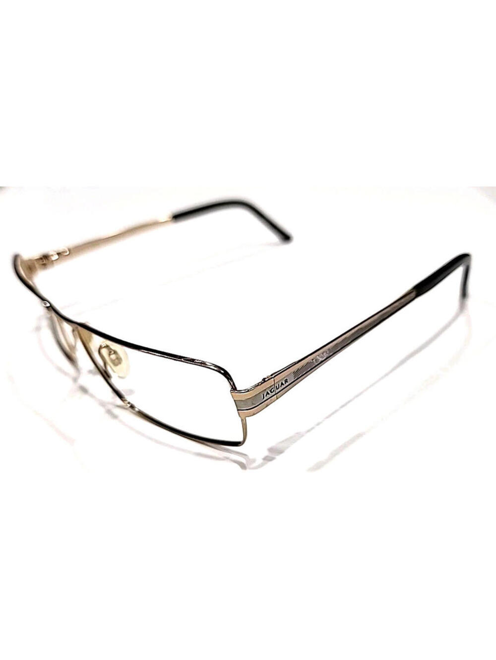 Jaguar 39334-600 Gold Metal Rectangle Eyeglasses Frame 59-16 145 Germany